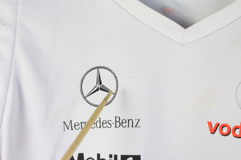 Vintage Mercedes Vodafone F1 Team Lewis Hamilton T-Shirt XLarge
