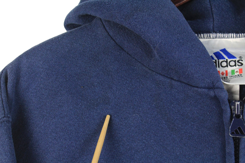 Vintage Adidas Hoodie Full Zip Women's Large