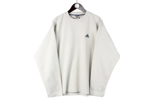 Vintage Adidas Fleece Sweatshirt Medium