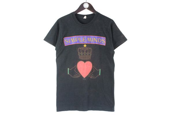 Vintage Simple Minds 1989 European Tour T-Shirt Small rock shirt 80s rare Fruit of the Looms Screen Stars shirt big logo music merch 