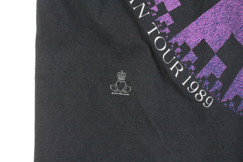 Vintage Simple Minds 1989 European Tour T-Shirt Small