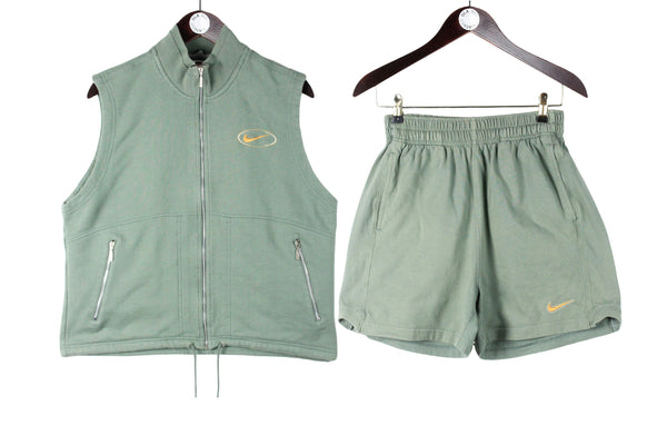 Vintage Nike Sport Suit Top & Shorts Women's Large