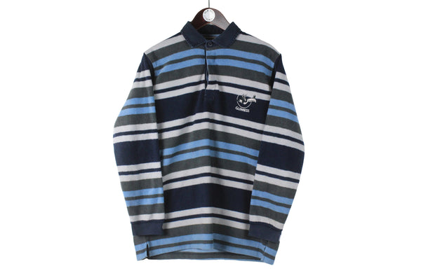 Vintage Guinness Fleece Rugby Shirt Small