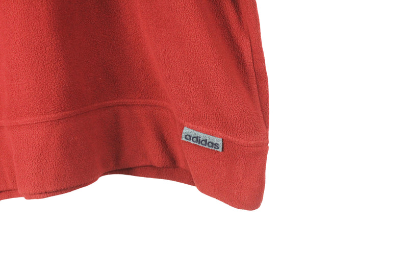Vintage Adidas Fleece 1/4 Zip Large