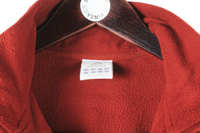 Vintage Adidas Fleece 1/4 Zip Large