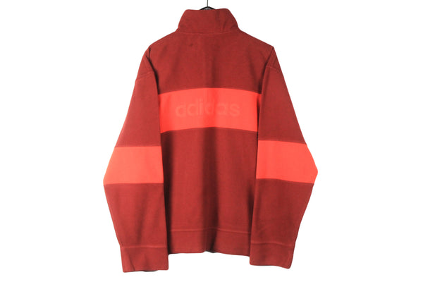 Vintage Adidas Fleece 1/4 Zip Large