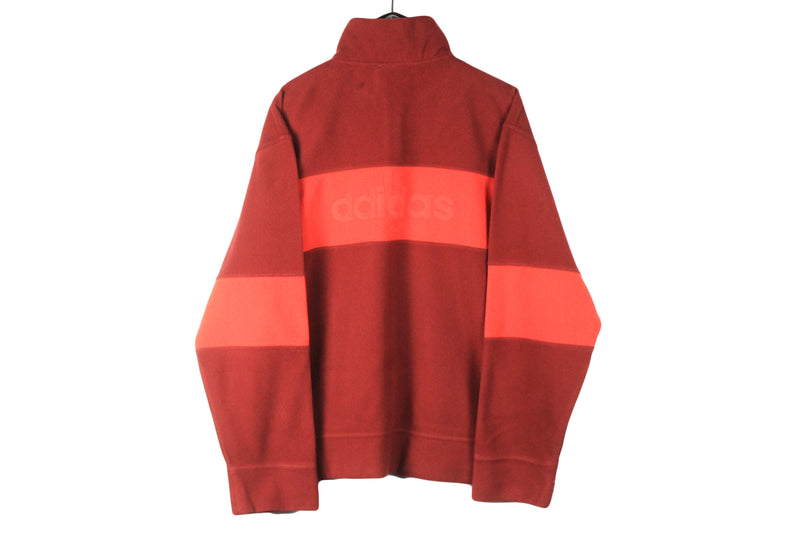 Vintage Adidas Fleece 1/4 Zip Large