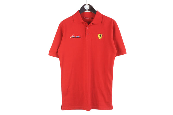 Vintage Ferrari Polo T-Shirt Small