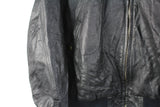 Vintage Adidas Equipment Leather Jacket Large