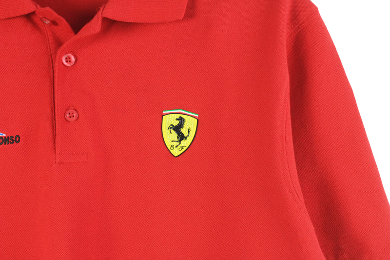 Vintage Ferrari Polo T-Shirt Small