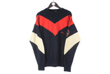 Vintage Paul & Shark Sweater Large blue red pullover 90s retro casual Yachting pullover