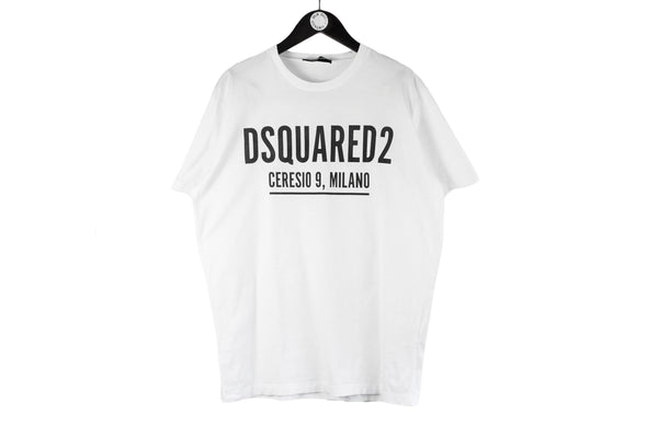 Dsquared2 T-Shirt XLarge white ceresio 9, Milano luxury cotton shirt 