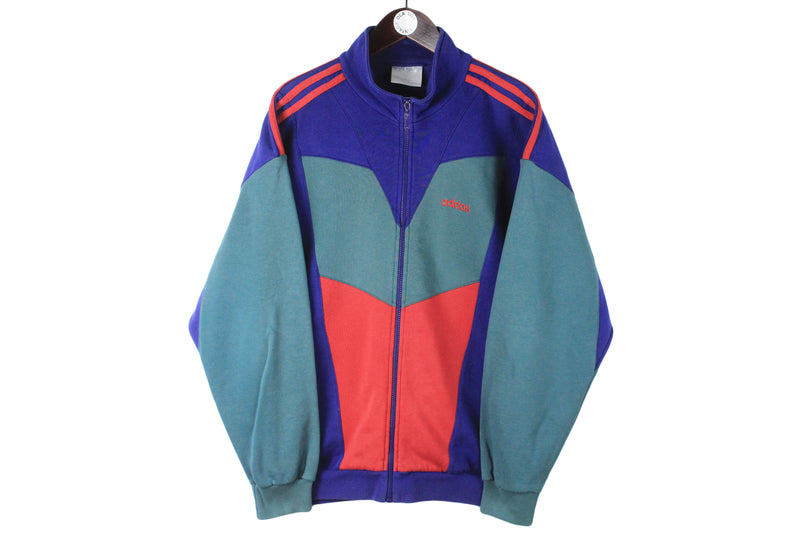 Vintage Adidas Full Zip Cardigan Large