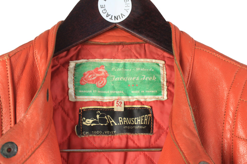 Vintage Jacques Icek Leather Jacket Large