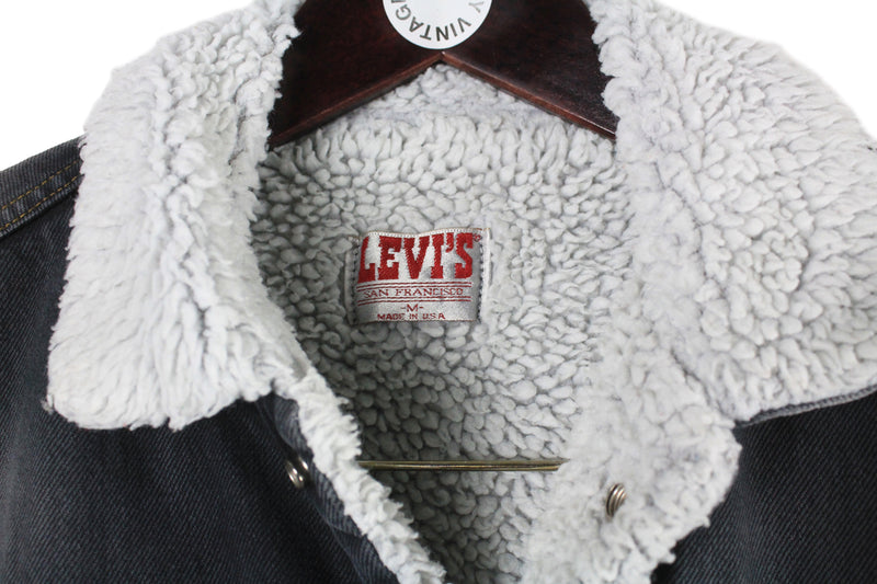 Vintage Levi's Sherpa Denim Jacket Medium