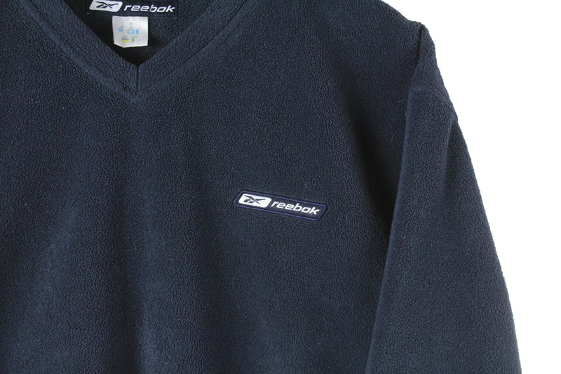 Vintage Reebok Fleece Sweatshirt Small Oversized