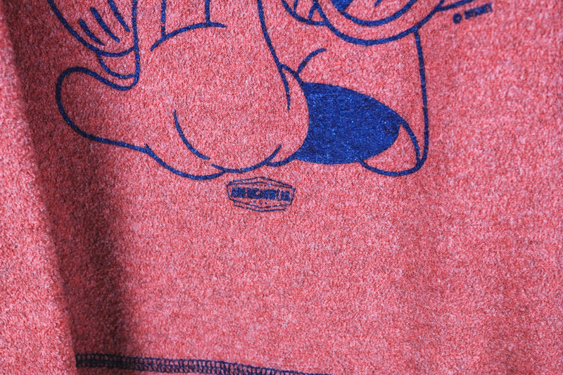 Vintage Minnie Mouse Fleece 3/4 Sleeve Women's Small
