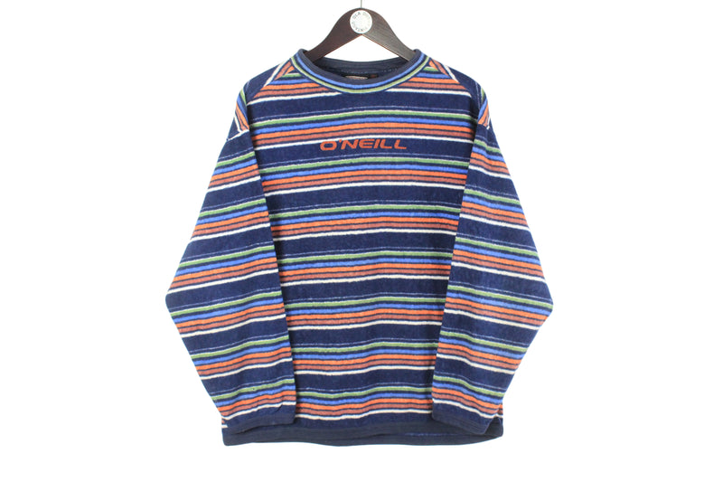 Vintage O'Neill Fleece Women’s Medium big logo sweater crewneck terry jumper 90s 
