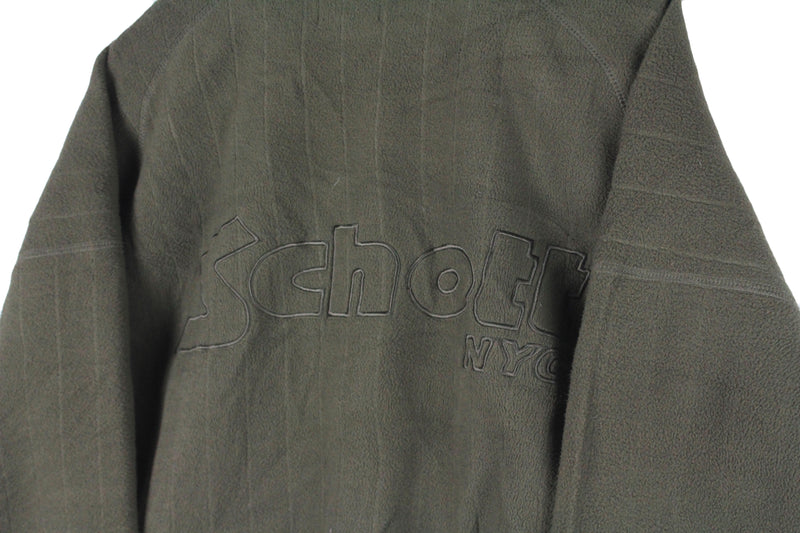 Vintage Schott Fleece Full Zip Large