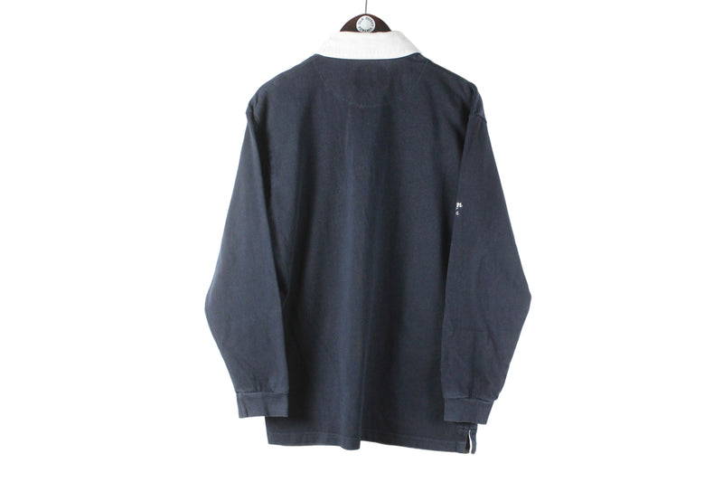 Vintage Six Nations Cotton Traders Rugby Shirt Medium