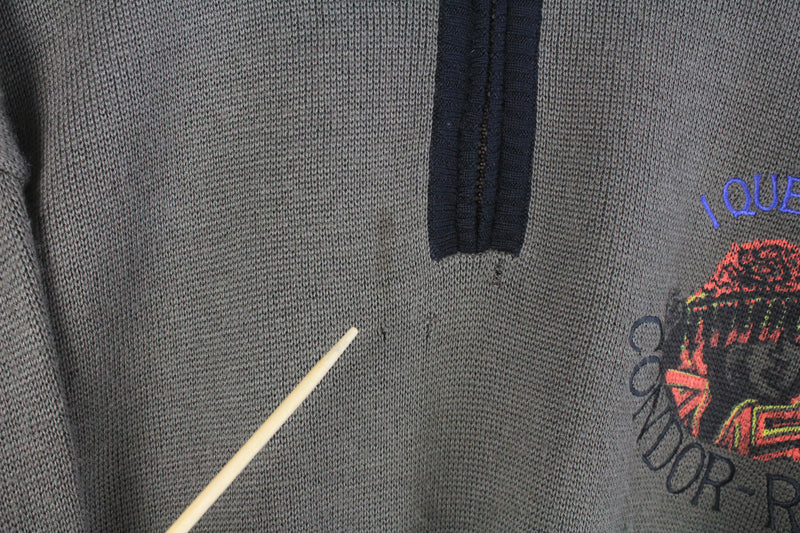Vintage Adidas Sweater 1/4 Zip XXLarge