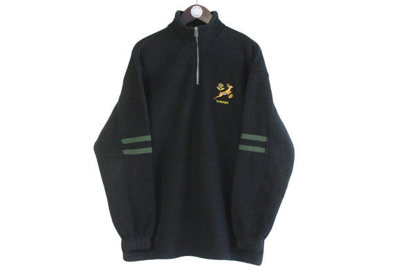 Vintage South Africa Rugby Fleece 1/4 Zip Large