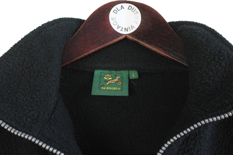 Vintage South Africa Rugby Fleece 1/4 Zip Large