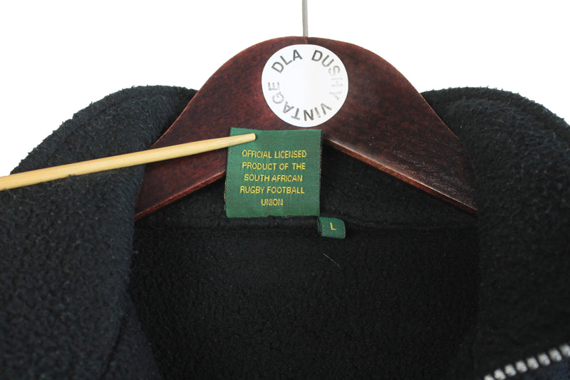 Vintage South Africa Rugby Fleece 1/4 Zip Large