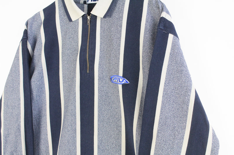 Vintage Fila Sweatshirt 1/4 Zip Medium