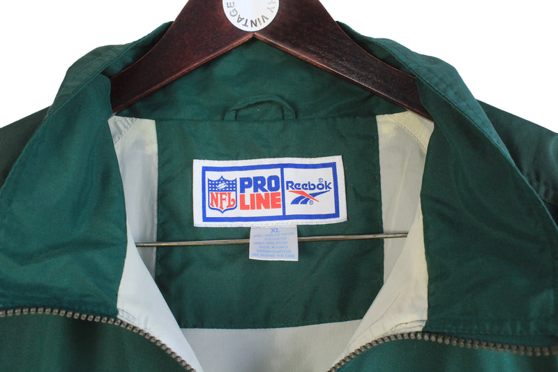 Vintage Green Bay Packers Reebok Track Jacket XLarge / XXLarge