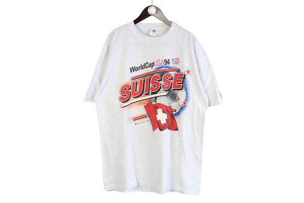 Vintage World Cup USA 1994 Swiss Team T-Shirt XLarge