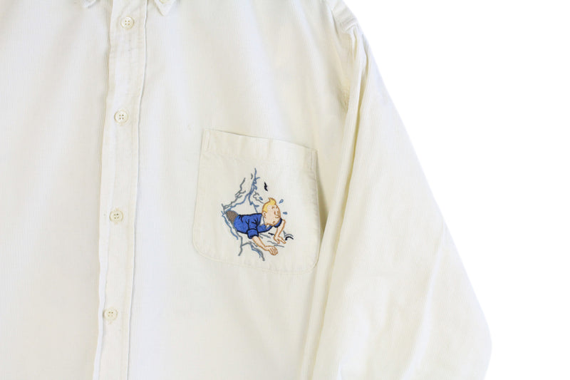 Vintage Tintin Shirt Women's Large
