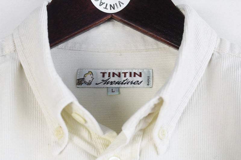 Vintage Tintin Shirt Women's Large