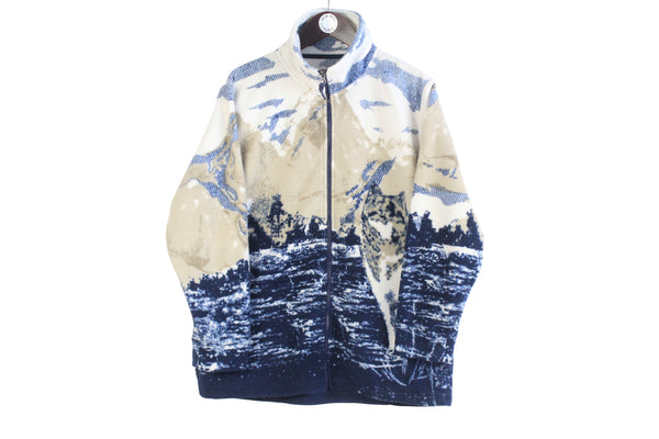 Vintage Wolf Fleece Full Zip Women's Medium