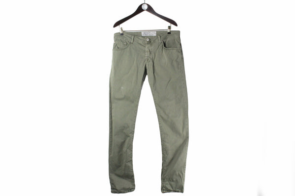 Jacob Cohen Style 622 Pants 32 green authentic luxury denim casual pants 