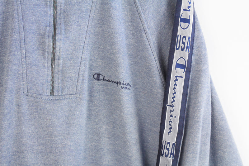 Vintage Champion Sweatshirt 1/4 Zip Large