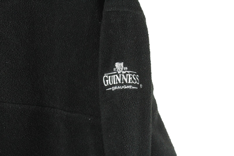 Vintage Guinness Fleece 1/4 Zip Large