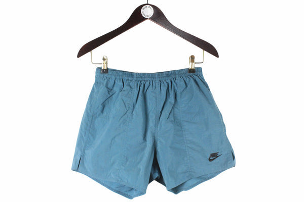 Vintage Nike Shorts Small blue small logo 90s retro sport style shorts