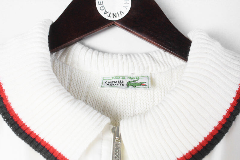 Vintage Lacoste Sweater Full Zip Large