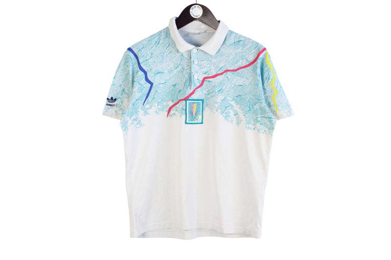 Vintage Adidas Stefan Edberg Polo T-Shirt Small