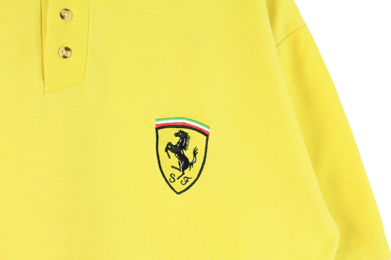 Vintage Ferrari Polo T-Shirt XLarge