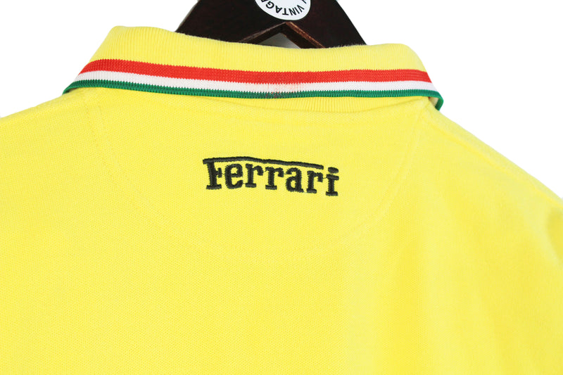 Vintage Ferrari Polo T-Shirt XLarge