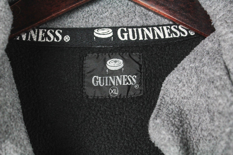 Vintage Guinness 1999 Rugby World Cup Fleece 1/4 Zip XLarge
