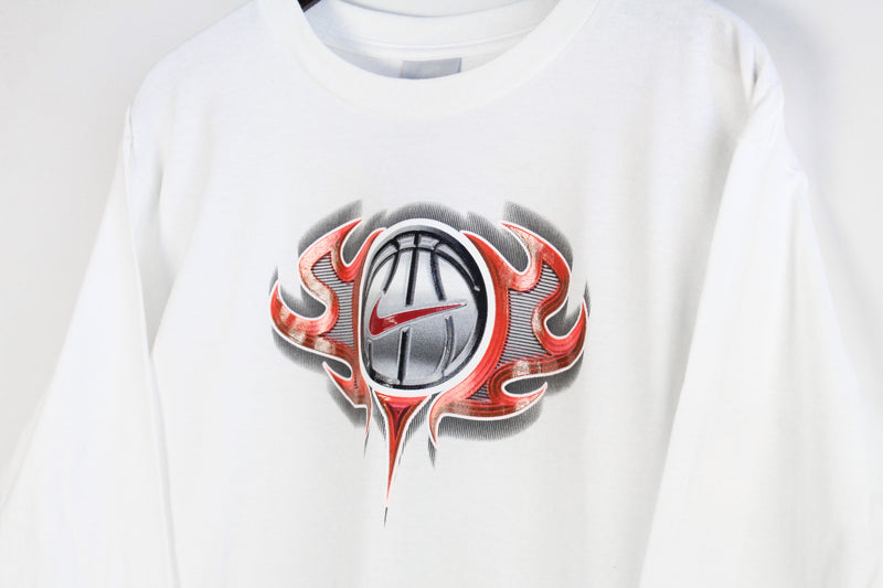 Vintage Nike Sonic Hoops Long Sleeve T-Shirt Medium