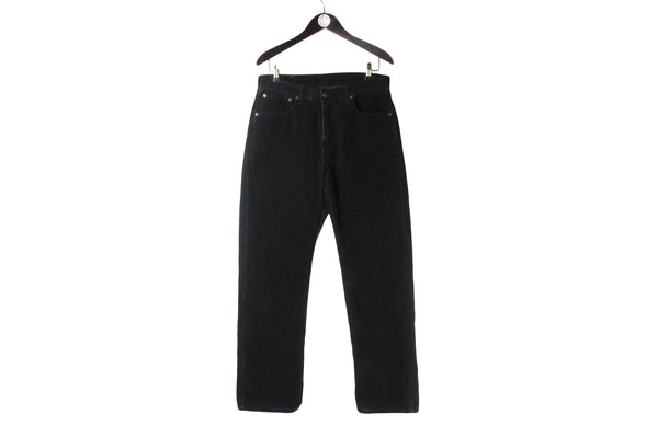 Vintage Levi's Jeans W 34 L 32 black Corduroy Pants authentic USA work wear trousers
