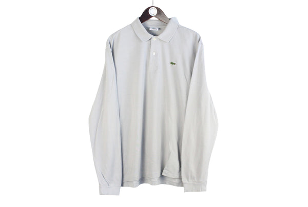Vintage Lacoste Long Sleeve Polo T-Shirt XLarge