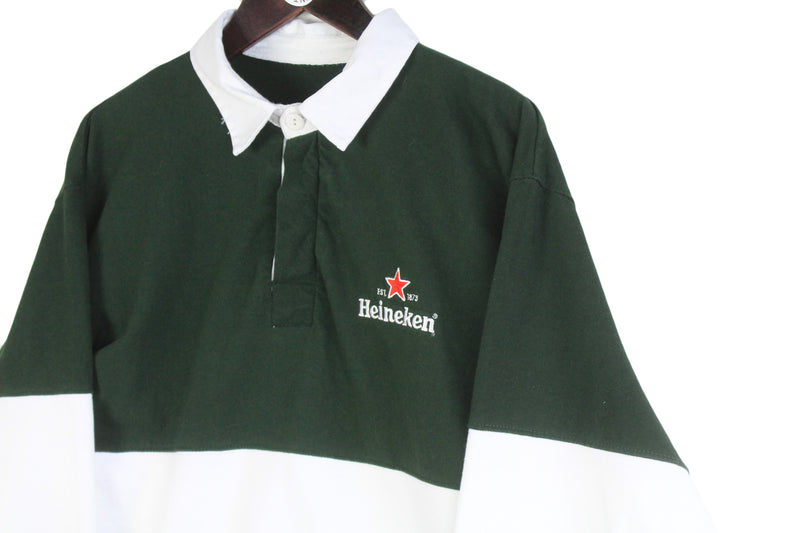 Vintage Heineken Rugby Shirt Medium / Large