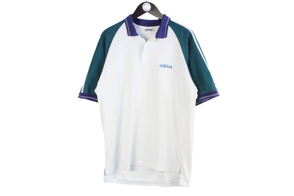Vintage Adidas Polo T-Shirt Large