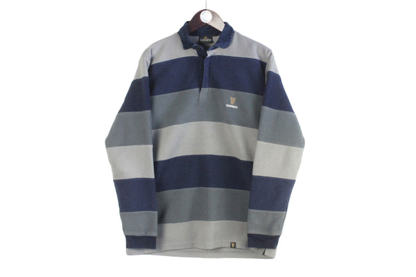 Vintage Guinness Fleece Rugby Shirt Medium