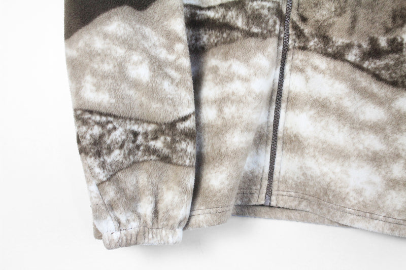 Vintage Wolf Fleece Full Zip Women's Large